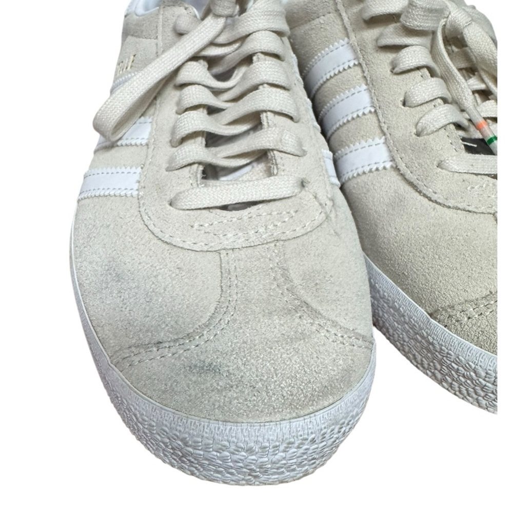 Adidas Originals Gazelle Off White Suede Sneakers Size 6 - Picture 5 of 8